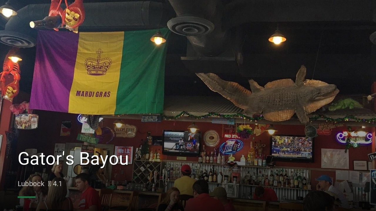 Gator's Bayou - Sports Bars in Lubbock
