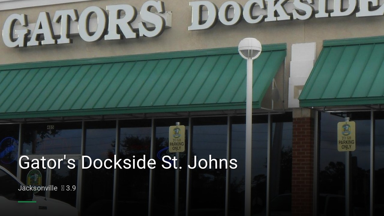 Gator's Dockside St. Johns - Sports Bars in Jacksonville