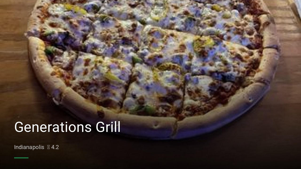 Generations Grill - Sports Bars in Indianapolis
