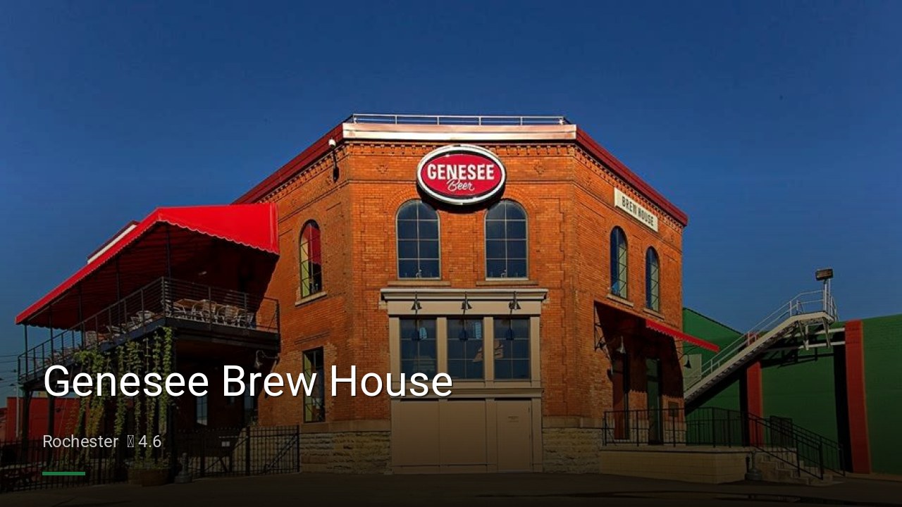 Genesee Brew House - Sports Bars in Rochester