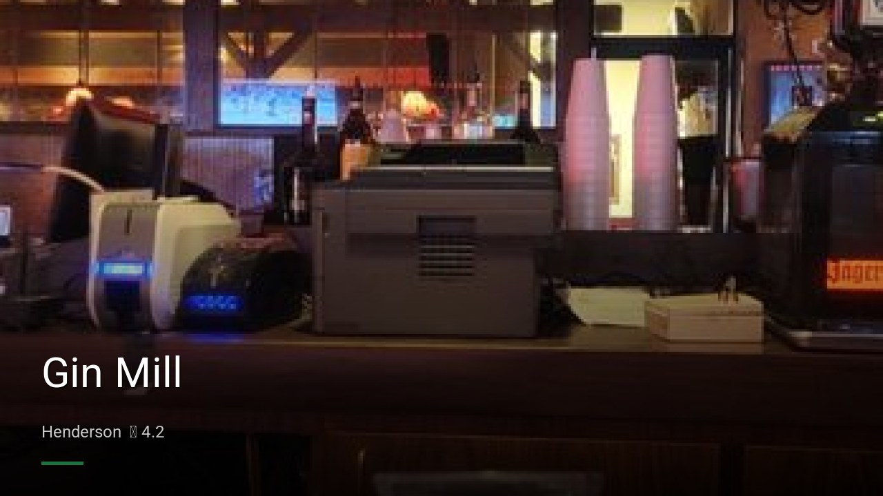 Gin Mill - Sports Bars in Henderson