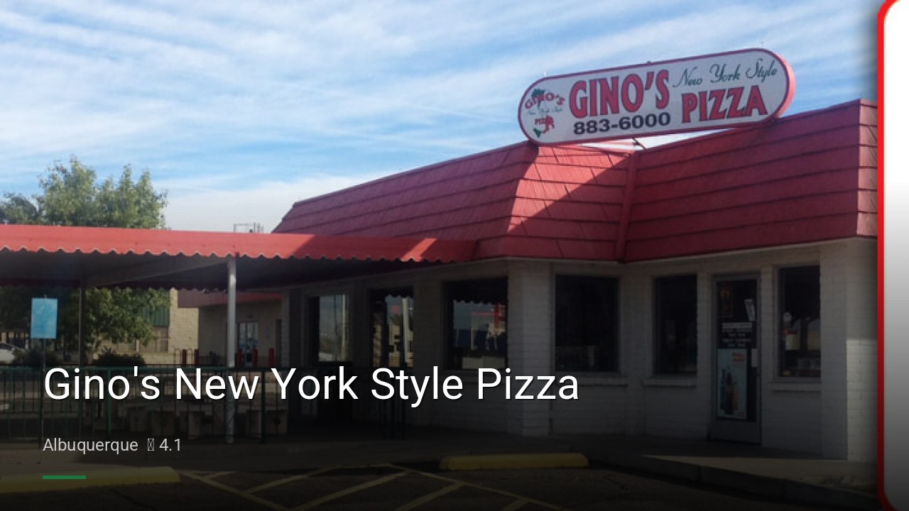 Gino's New York Style Pizza - Sports Bars in Albuquerque