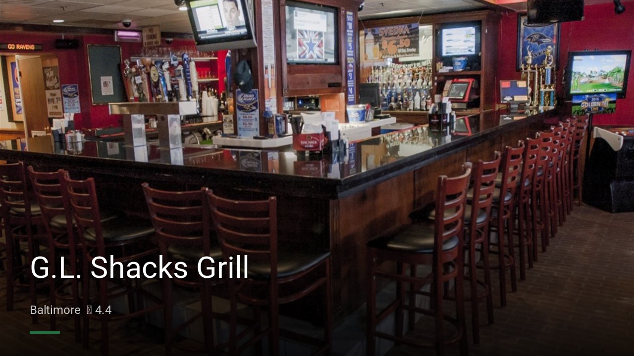 G.L. Shacks Grill - Sports Bars in Baltimore