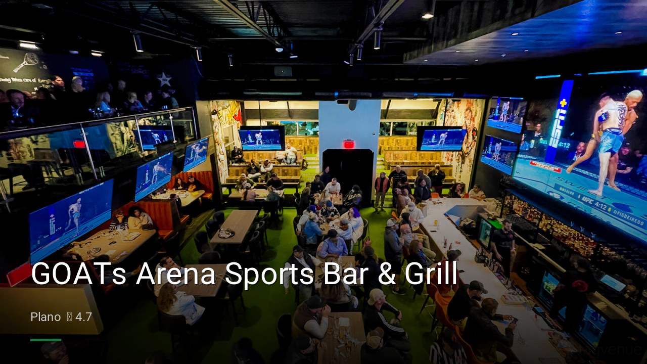 GOATs Arena Sports Bar & Grill - Sports Bars in Plano