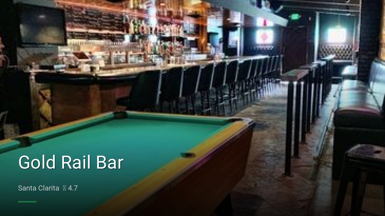 Gold Rail Bar - Sports Bars in Santa Clarita