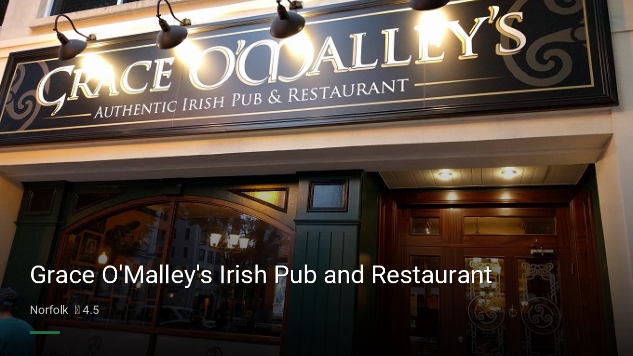 Grace O'Malley's Irish Pub and Restaurant - Sports Bars in Norfolk