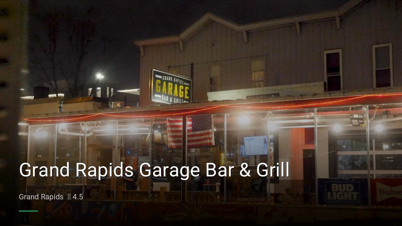 Grand Rapids Garage Bar & Grill - Sports Bars in Grand Rapids