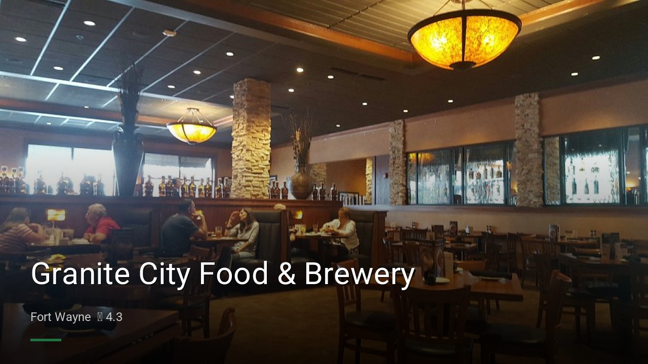 Granite City Food & Brewery - Sports Bars in Fort Wayne