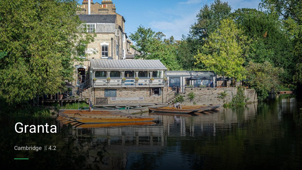Granta - Sports Bars in Cambridge