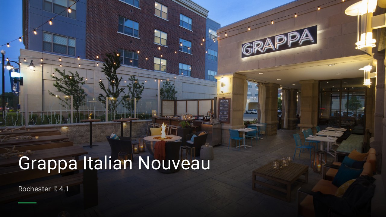 Grappa Italian Nouveau - Sports Bars in Rochester