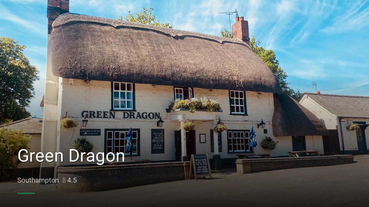 Green Dragon - Sports Bars in Southampton