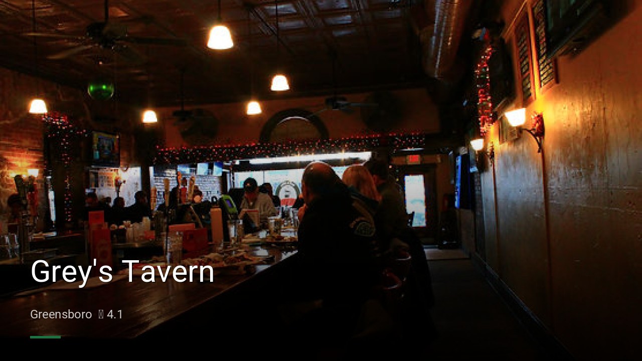 Grey's Tavern - Sports Bars in Greensboro