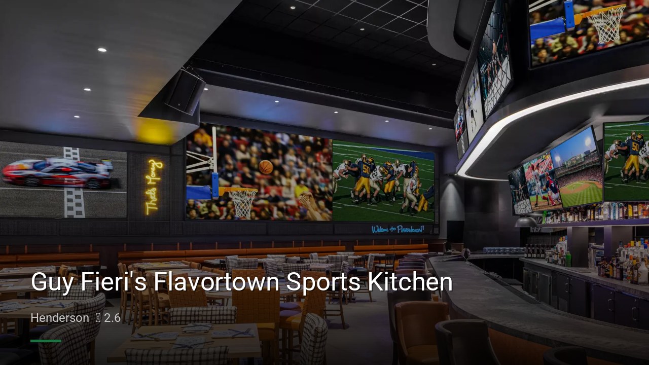 Guy Fieri's Flavortown Sports Kitchen - Sports Bars in Henderson