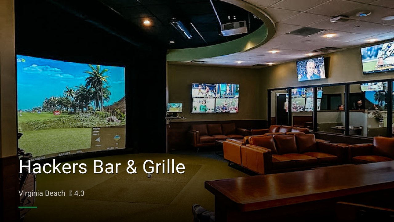 Hackers Bar & Grille - Sports Bars in Virginia Beach