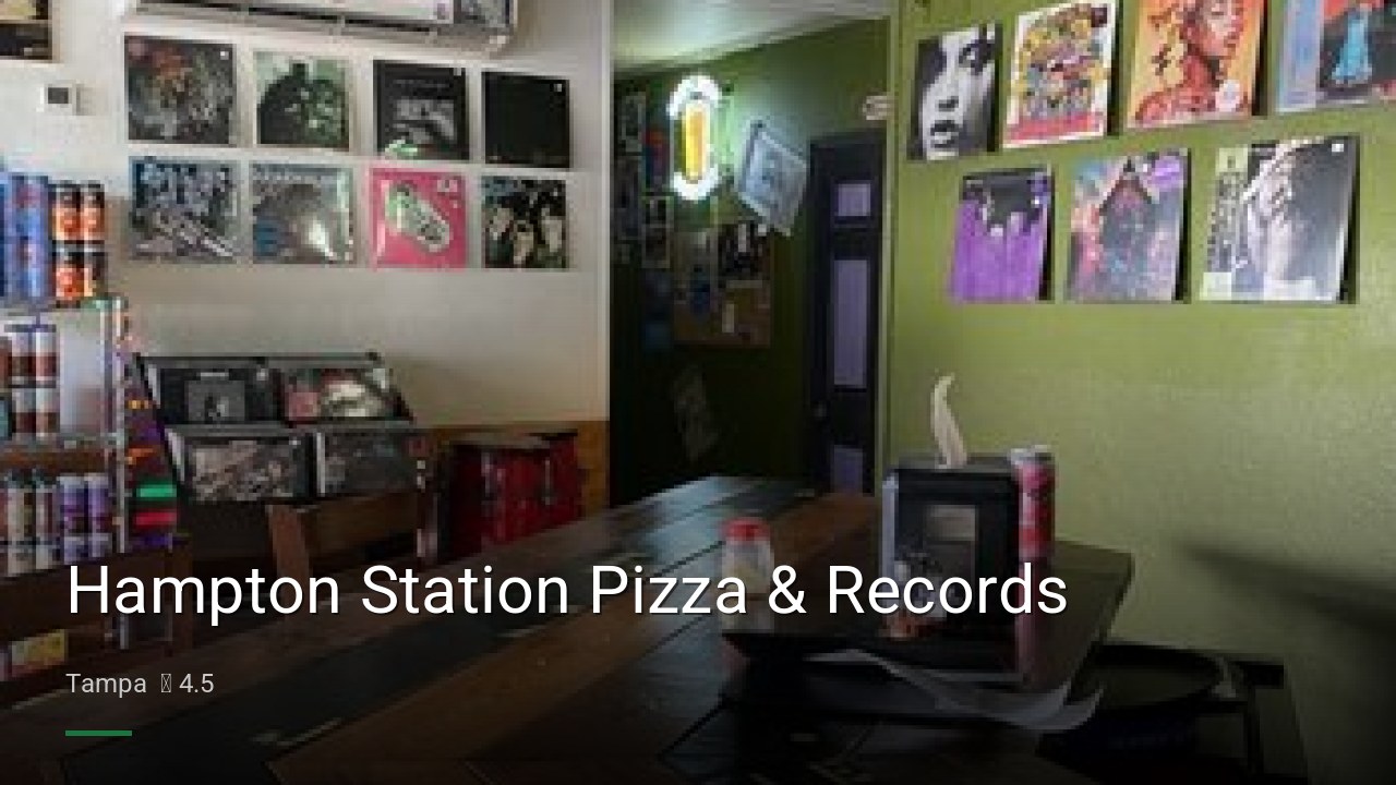 Hampton Station Pizza & Records - Sports Bars in Tampa