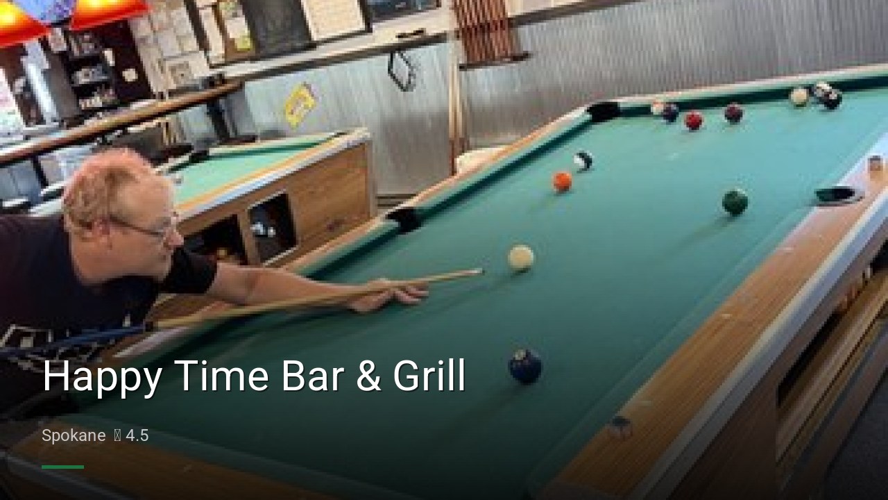 Happy Time Bar & Grill - Sports Bars in Spokane