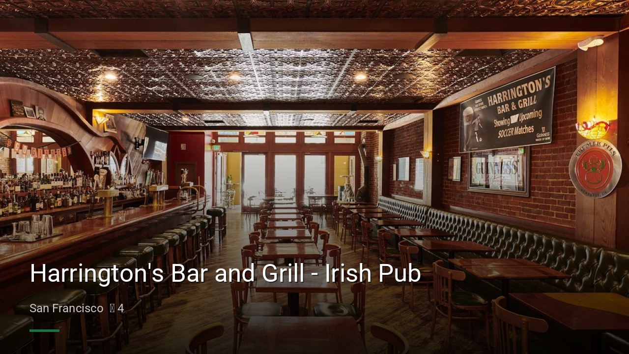 Harrington's Bar and Grill - Irish Pub - Sports Bars in San Francisco