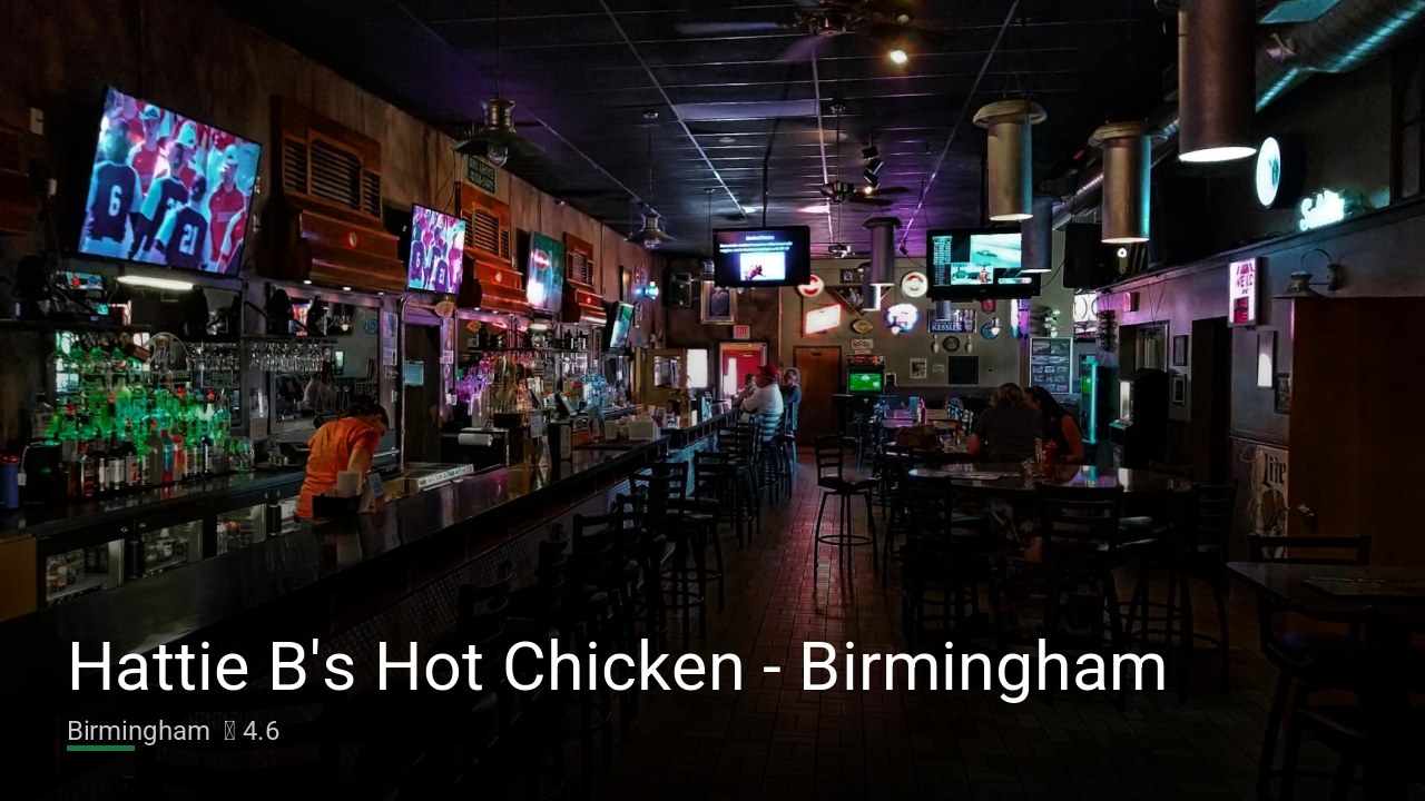 Hattie B’s Hot Chicken – Birmingham — Sports bars in Birmingham