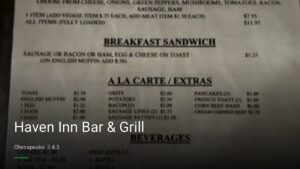 Haven Inn Bar & Grill — Sports bars in Chesapeake