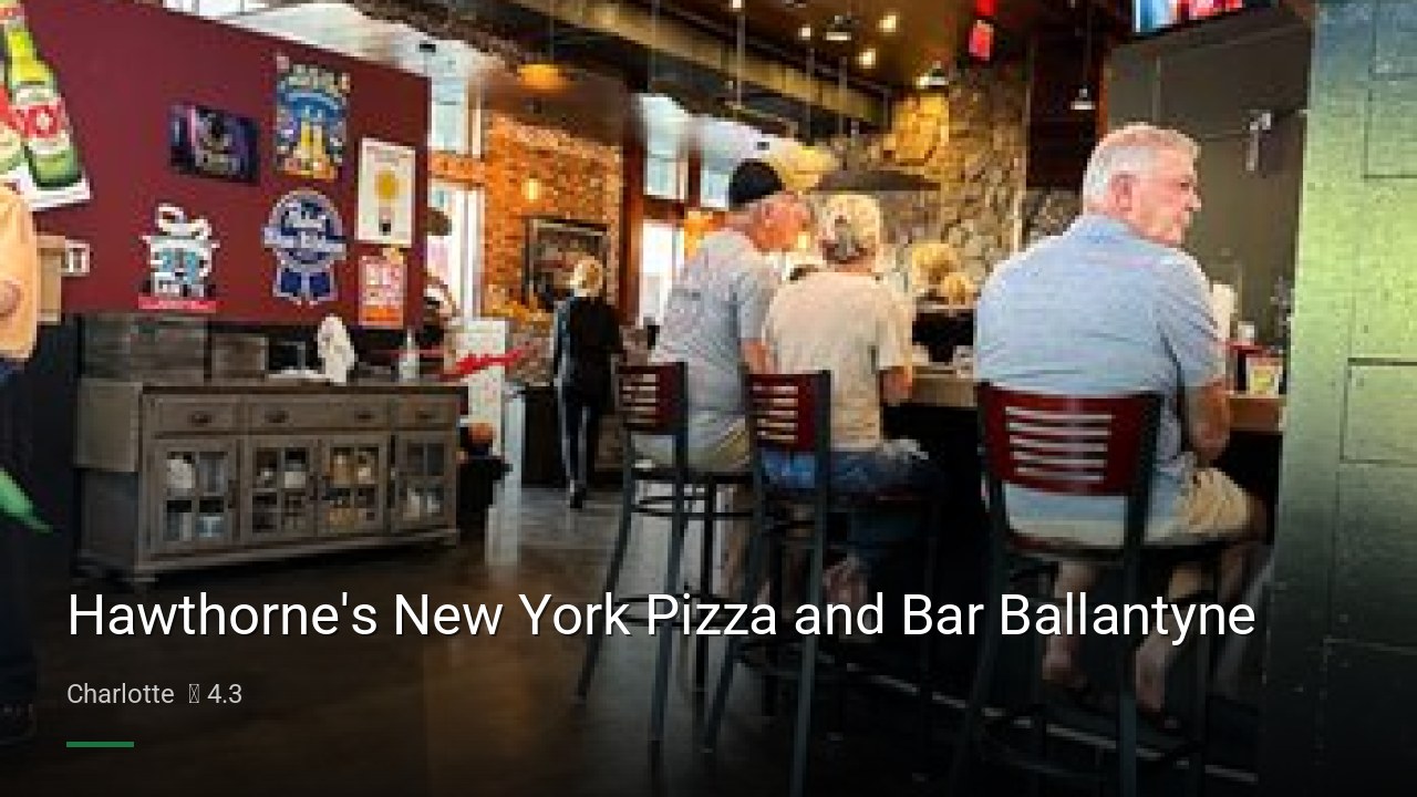 Hawthorne's New York Pizza and Bar Ballantyne - Sports Bars in Charlotte