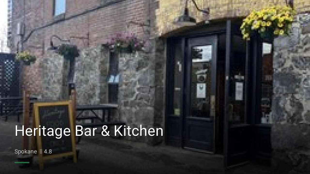 Heritage Bar & Kitchen - Sports Bars in Spokane