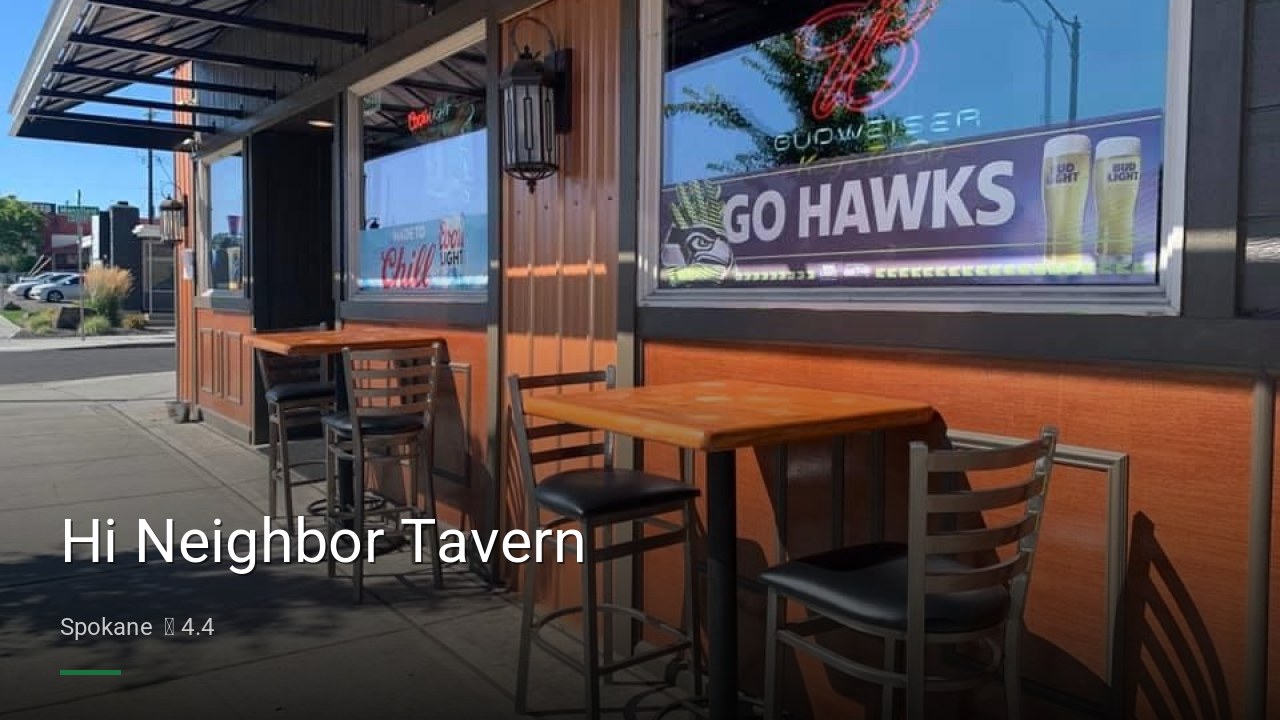 Hi Neighbor Tavern - Sports Bars in Spokane