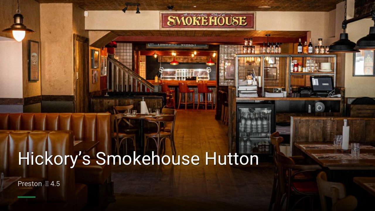 Hickory’s Smokehouse Hutton - Sports Bars in Preston