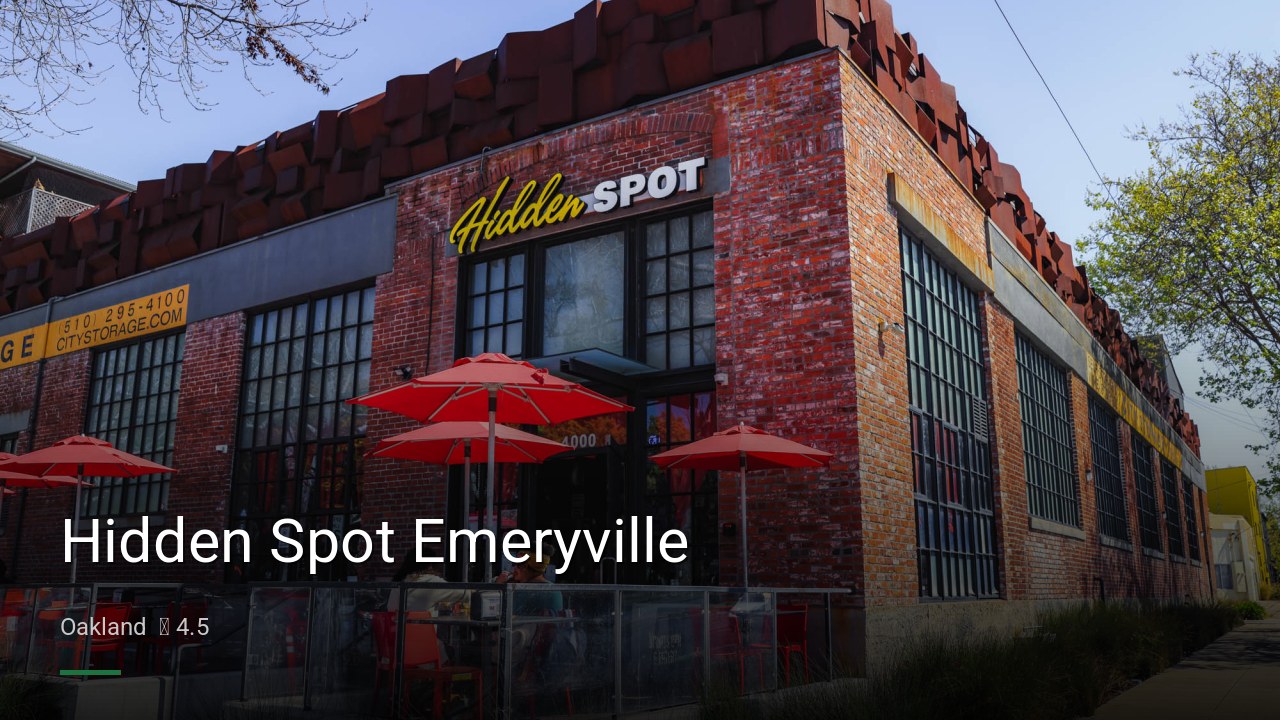 Hidden Spot Emeryville - Sports Bars in Oakland
