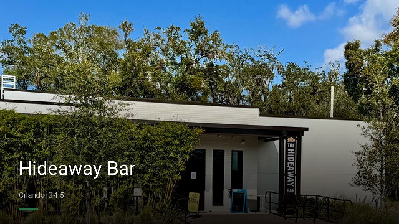Hideaway Bar - Sports Bars in Orlando