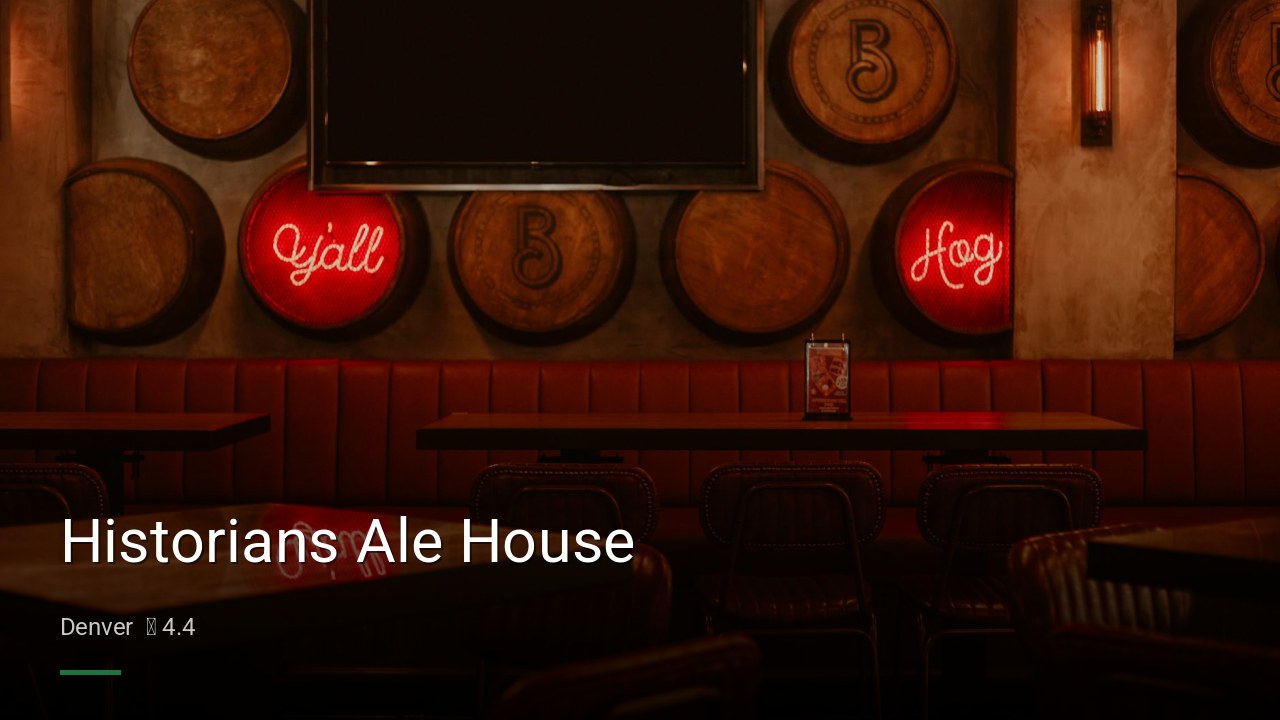 Historians Ale House — Sports bars in Denver