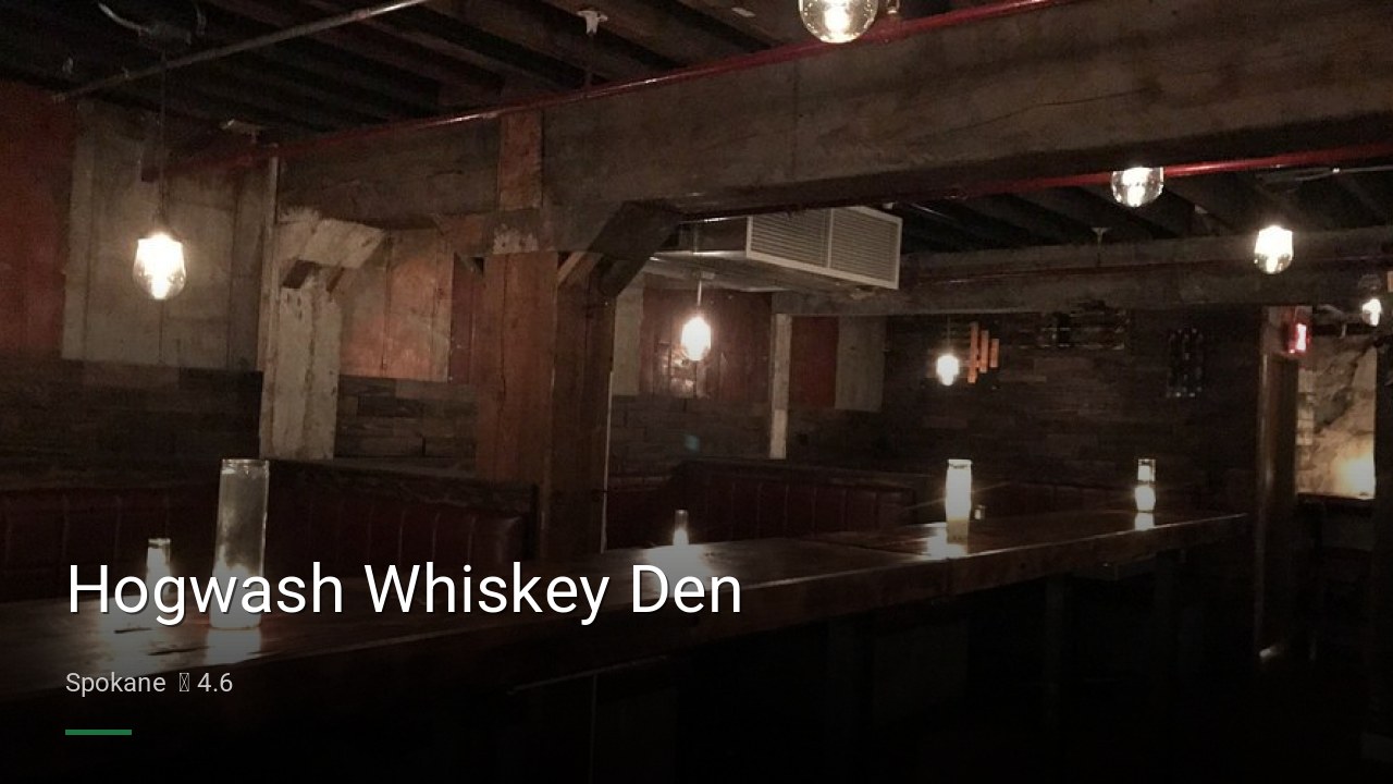 Hogwash Whiskey Den - Sports Bars in Spokane
