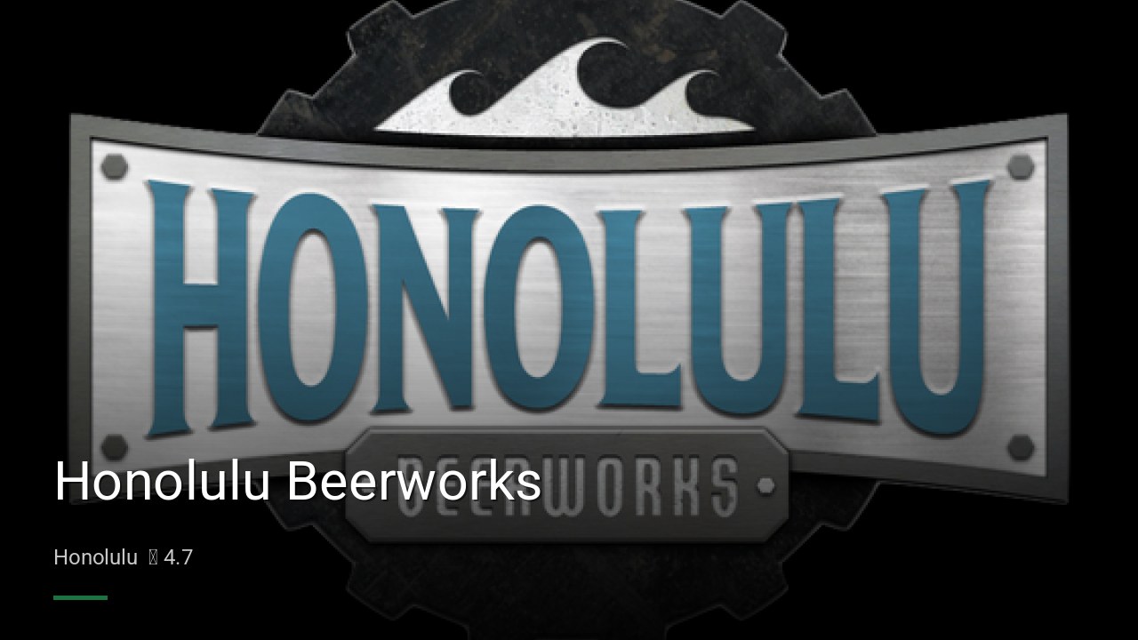 Honolulu Beerworks - Sports Bars in Honolulu