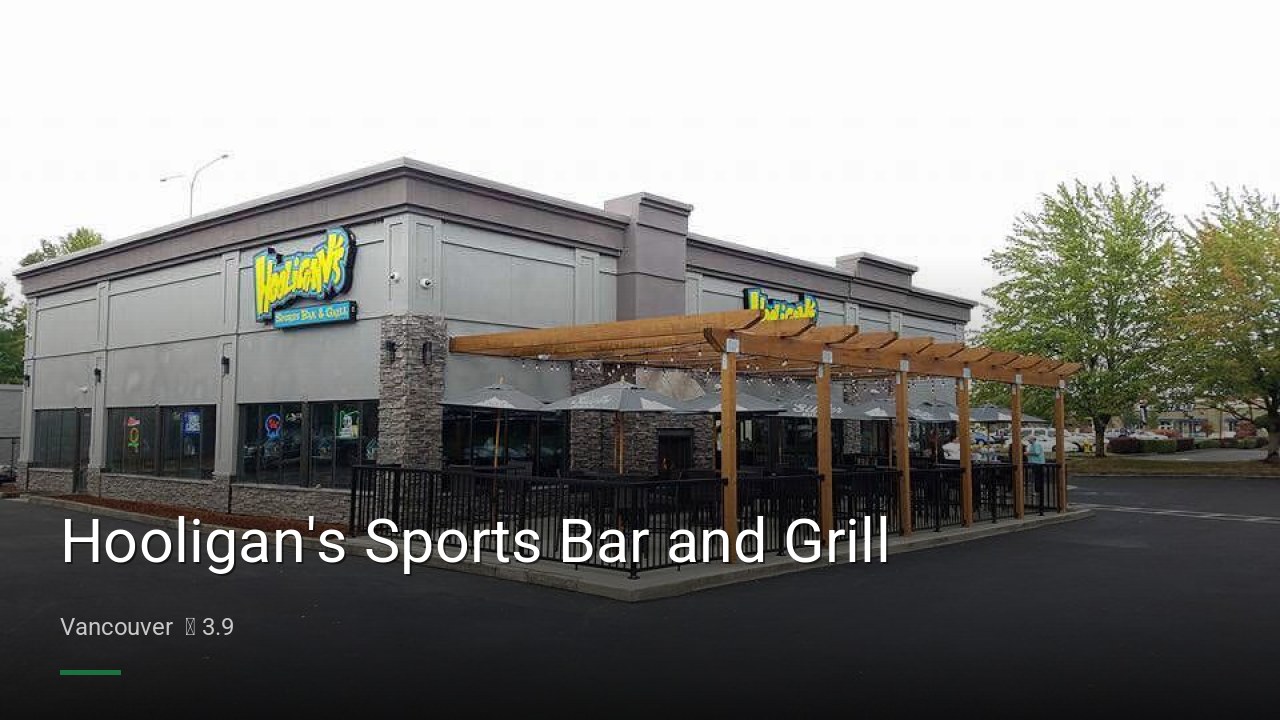 Hooligan's Sports Bar and Grill - Sports Bars in Vancouver