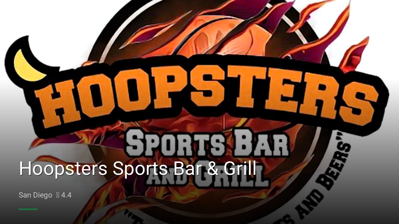 Hoopsters Sports Bar & Grill - Sports Bars in San Diego