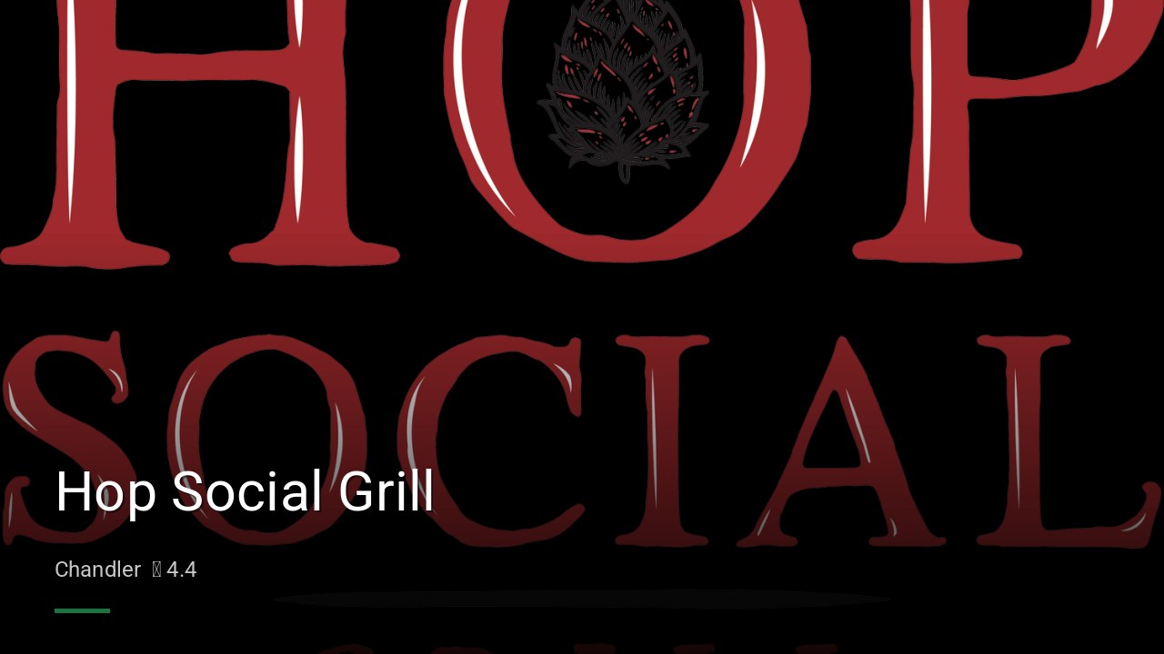 Hop Social Grill - Sports Bars in Chandler