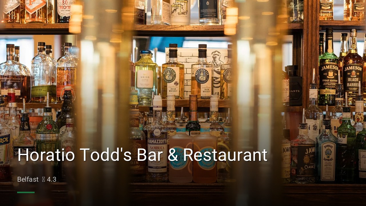 Horatio Todd's Bar & Restaurant - Sports Bars in Belfast