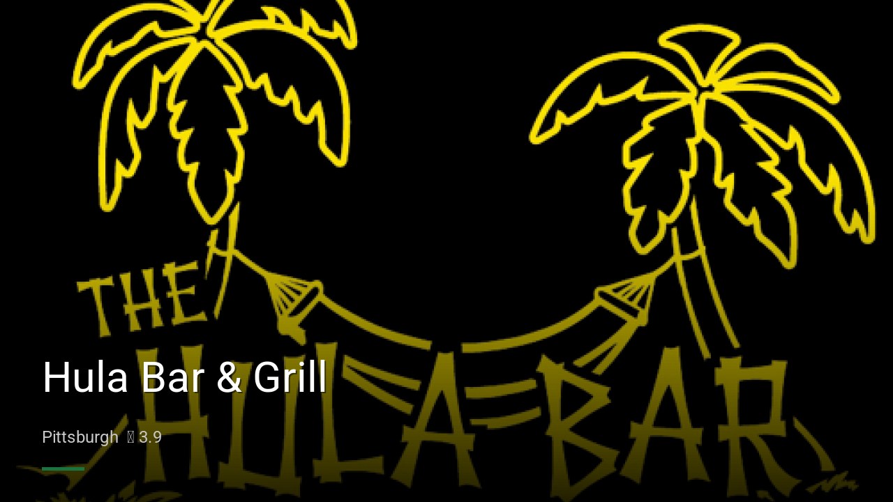 Hula Bar & Grill - Sports Bars in Pittsburgh