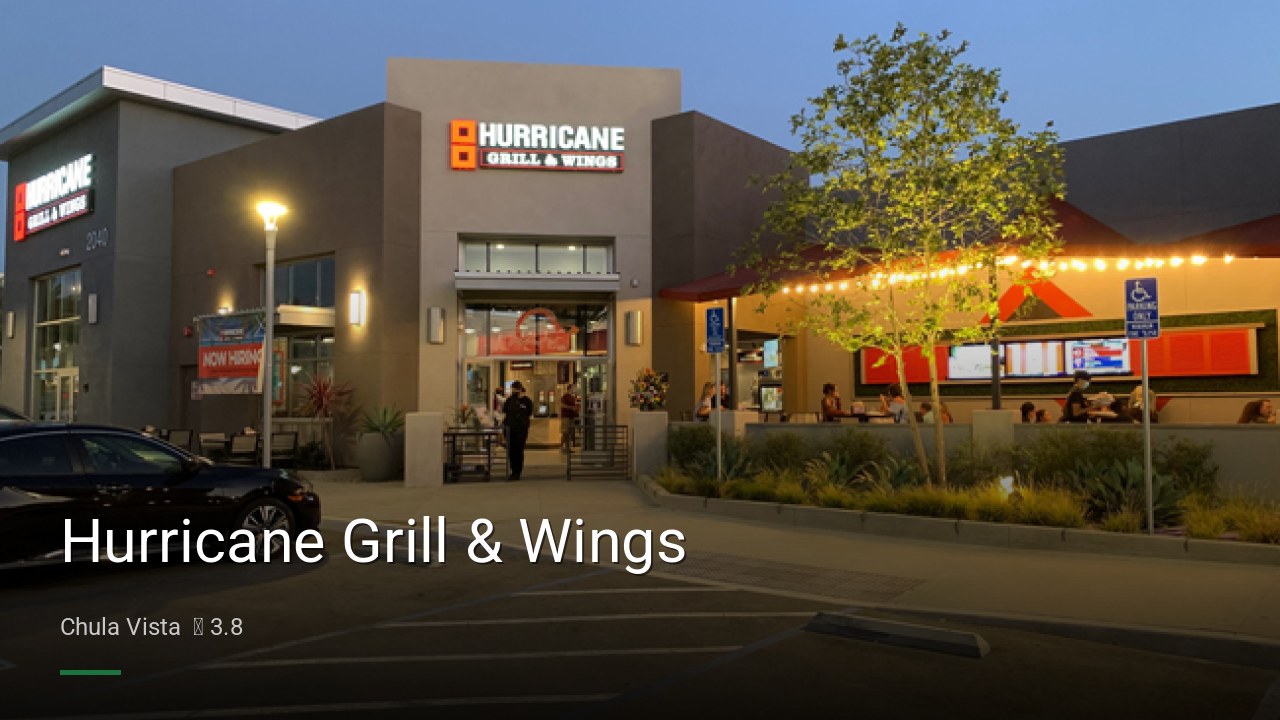 Hurricane Grill & Wings - Sports Bars in Chula Vista