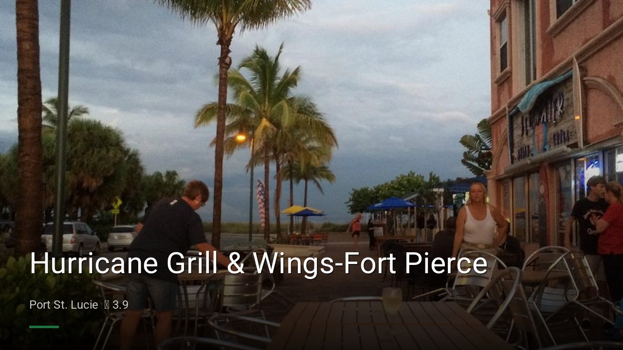 Hurricane Grill & Wings-Fort Pierce - Sports Bars in Port St. Lucie