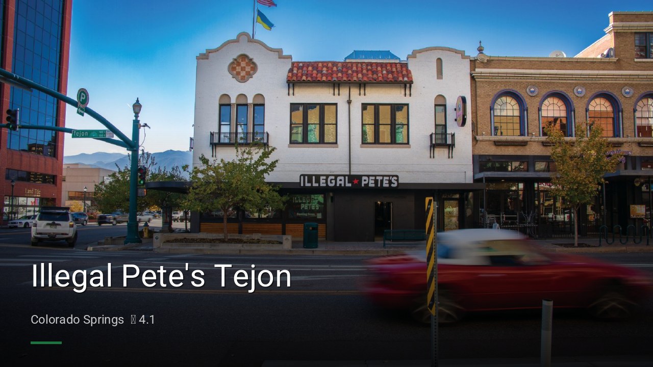 Illegal Pete's Tejon - Sports Bars in Colorado Springs
