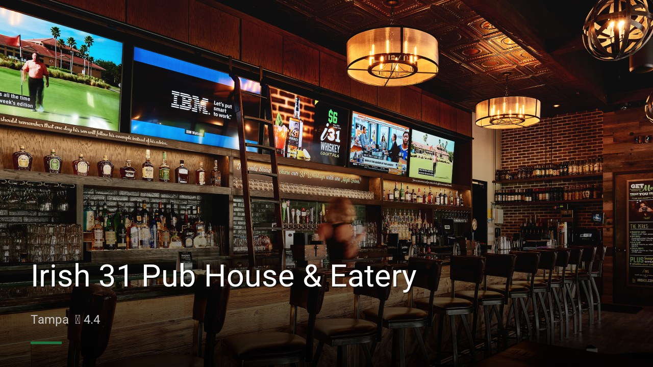 Irish 31 Pub House & Eatery - Sports Bars in Tampa