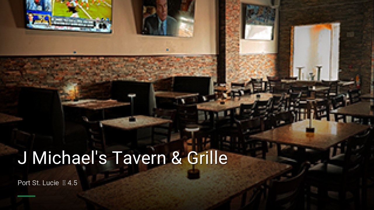 J Michael's Tavern & Grille - Sports Bars in Port St. Lucie