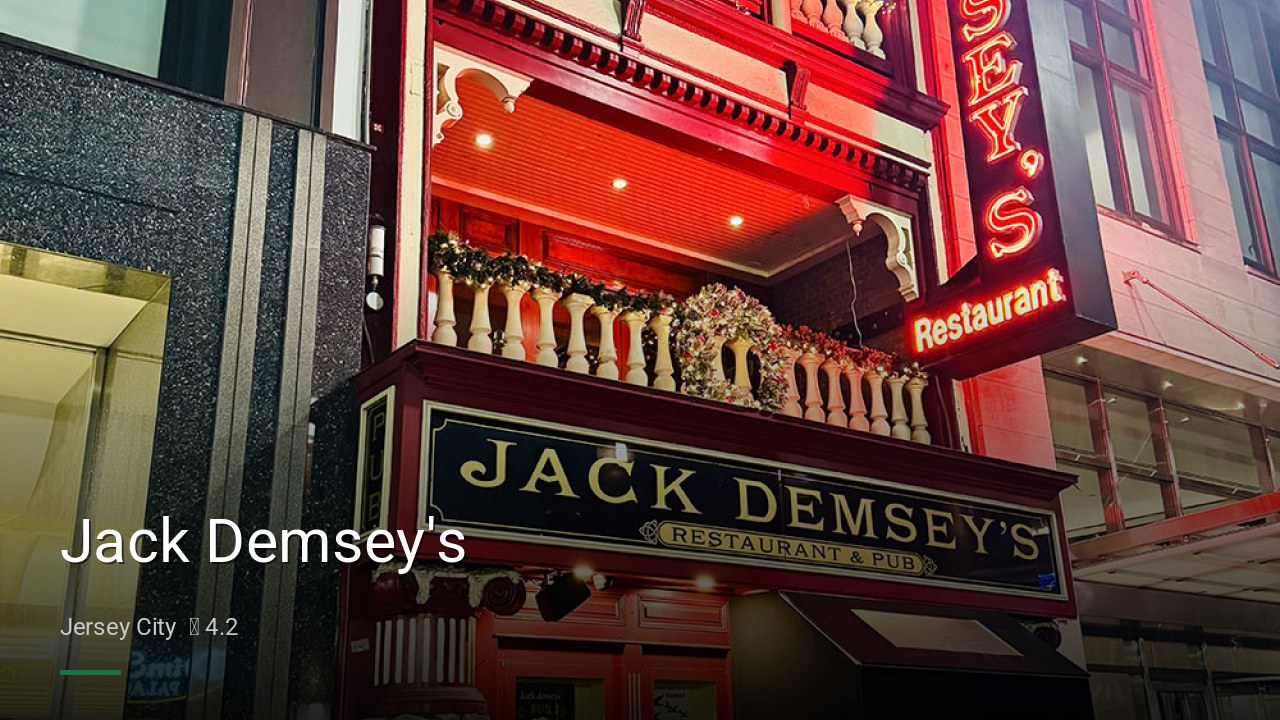 Jack Demsey's - Sports Bars in Jersey City