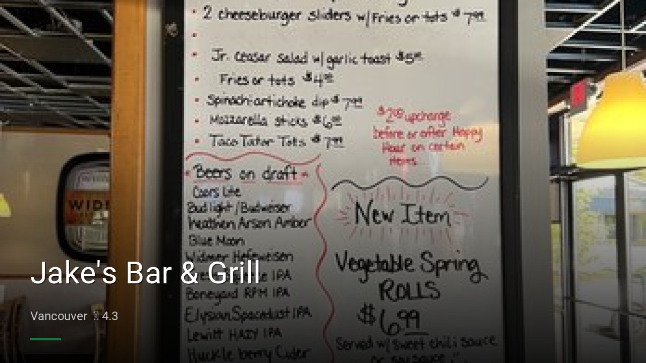 Jake's Bar & Grill - Sports Bars in Vancouver