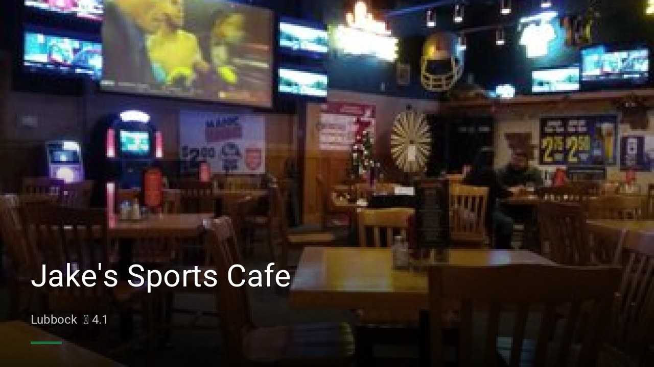 Jake's Sports Cafe - Sports Bars in Lubbock
