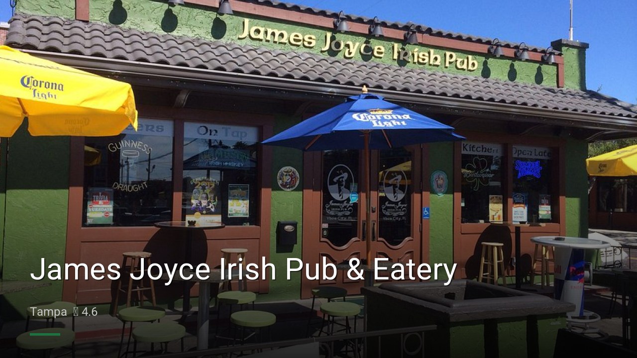 James Joyce Irish Pub & Eatery - Sports Bars in Tampa