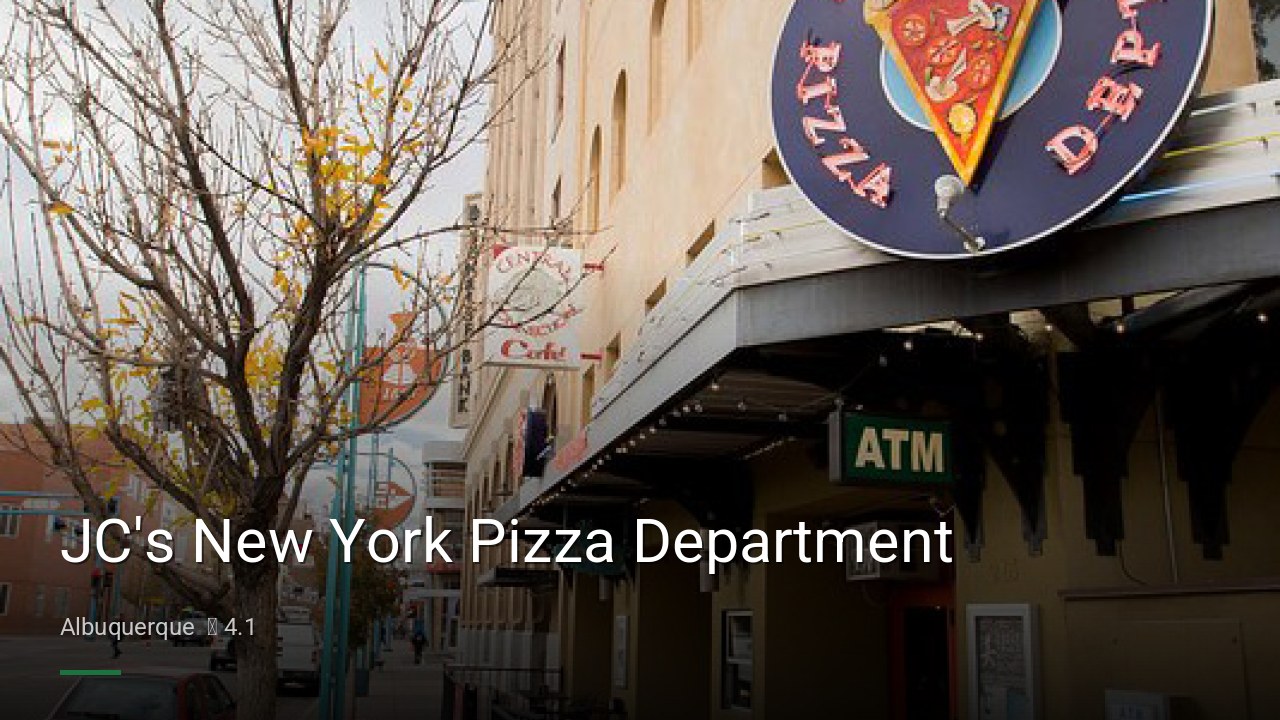 JC's New York Pizza Department - Sports Bars in Albuquerque