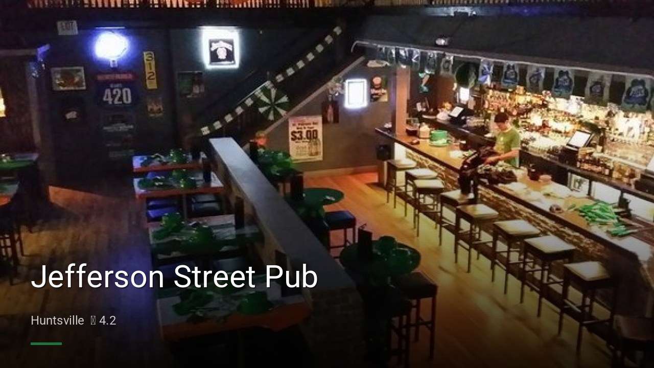 Jefferson Street Pub - Sports Bars in Huntsville