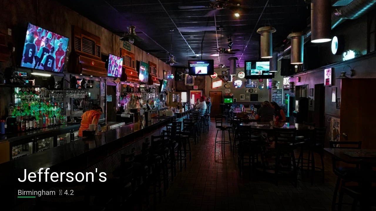 Jefferson’s — Sports bars in Birmingham