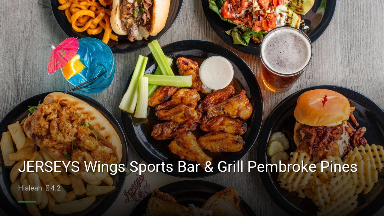 JERSEYS Wings Sports Bar & Grill Pembroke Pines - Sports Bars in Hialeah